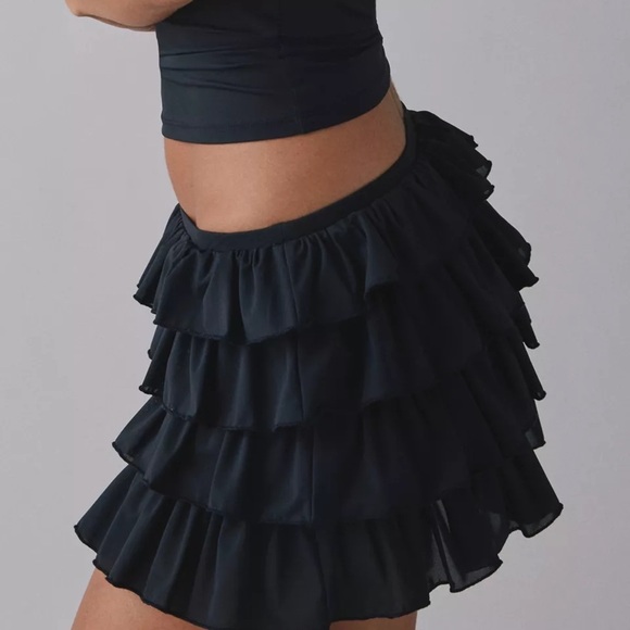 NWT Urban Outfitters Out From Under Cammy Ruffle Trim Micro Skort | Size Small - Picture 7 of 8